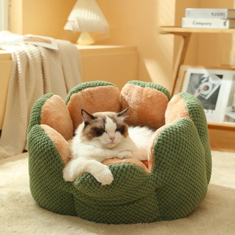 Cat Bed Round Petal-Shaped Pet kitten bed main