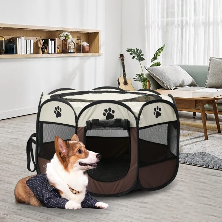 Portable Foldable Pet Tent Kennel Cat Fences-5