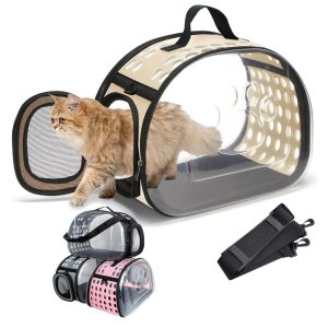 Transparent Foldable Outdoor Cat Carrier Bag